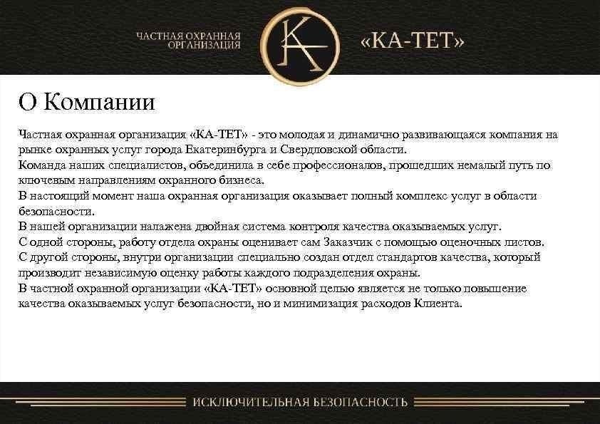 Обзор компании