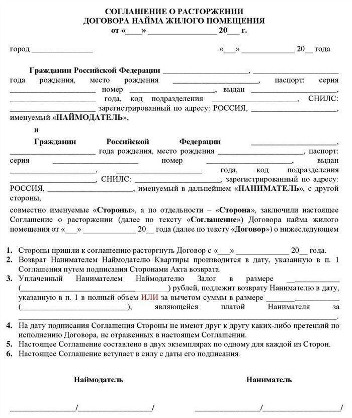 Досрочное расторжение по инициативе одной из сторон в бесспорном порядке