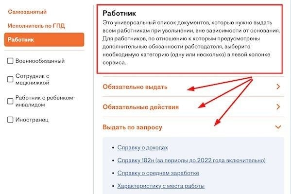 Обязательные документы при увольнении по трудовому договору
