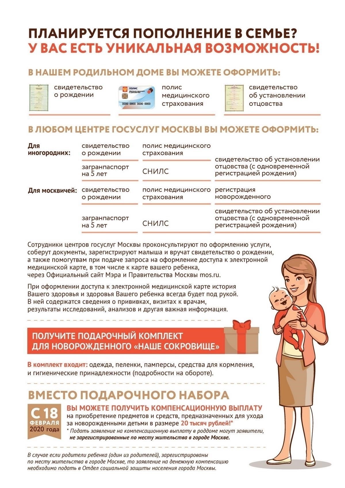 Как подать заявление в МФЦ на родовспоможение