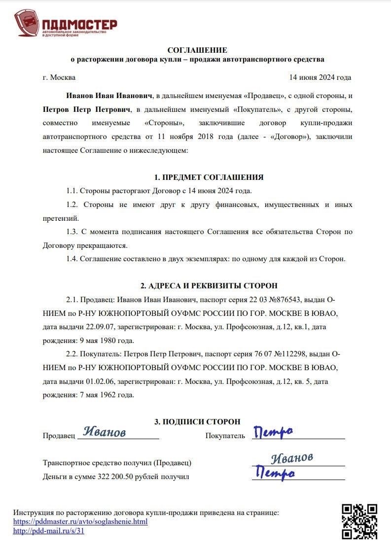 Как расторгнуть договор о приобретении автомобиля с привлечением финансирования