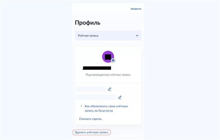 Что происходит с данными и услугами после удаления аккаунта