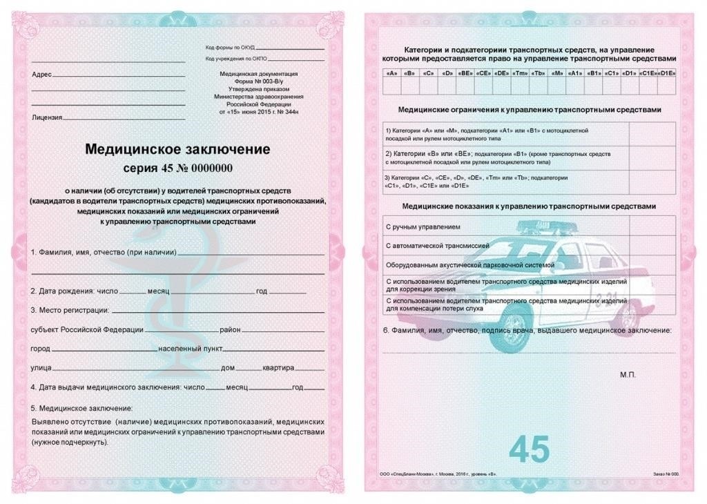 Необходимые документы для получения медицинской справки для водительского удостоверения