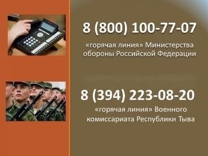 Номера горячих линий для военнослужащих и их охват по всей России