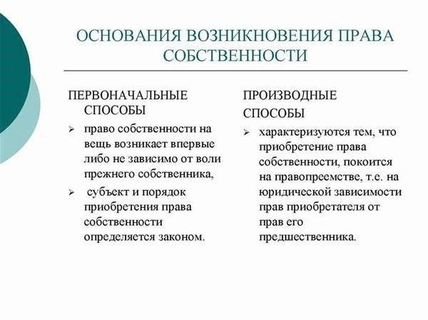 Основные юридические документы, необходимые для получения права собственности