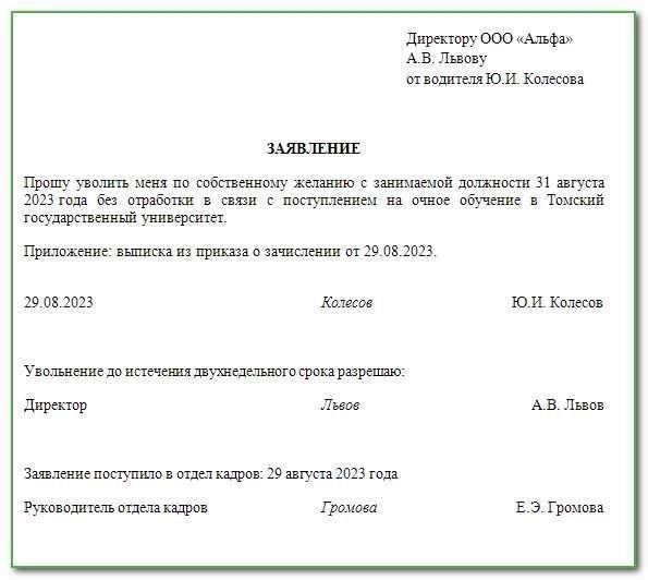 Шаги, которые необходимо выполнить при подаче заявления об увольнении с военной службы