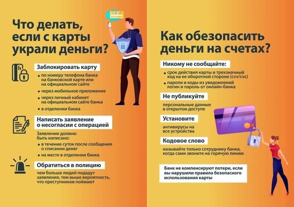 Сообщайте о мошенничестве в финансовые учреждения и банки