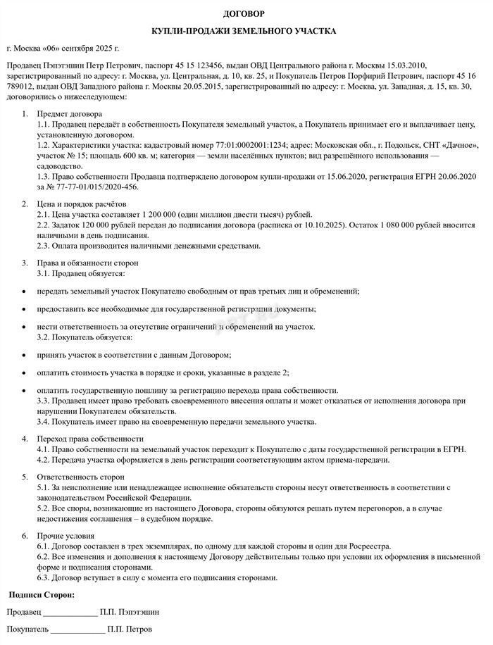 Как проходит процедура купли-продажи земельного участка