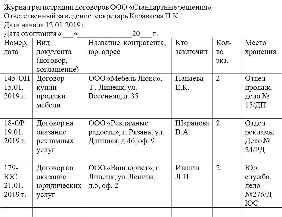 Требования к регистрации различных видов договоров
