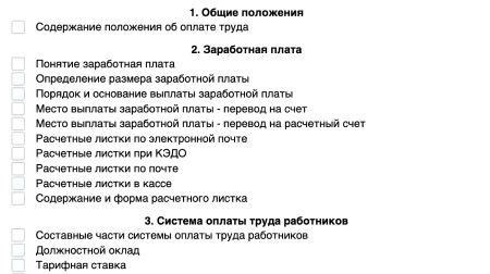 Отчет о проверке начисления заработной платы